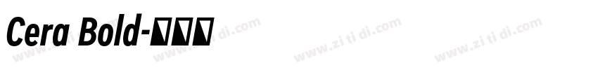 Cera Bold字体转换